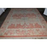 William Morris Design Carpet Probably West Anatolia, late 20th century The soft terracotta and cream