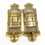 A Pair of 19th Century Gilt and Gesso Mirrors, the oval plates within a leafy border with three