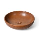 Mouseman: A Robert Thompson English Oak Large Fruit Bowl, with carved mouse signature to the