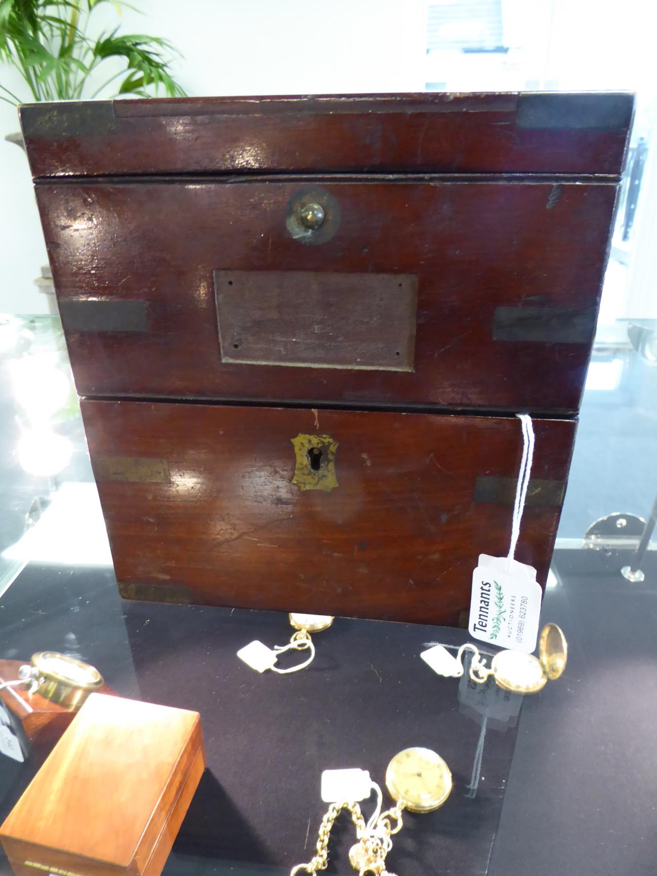 A Mahogany Two Day Marine Chronometer, signed Grant & Son, Carlisle, Watchmaker to the Admiralty, - Image 3 of 12