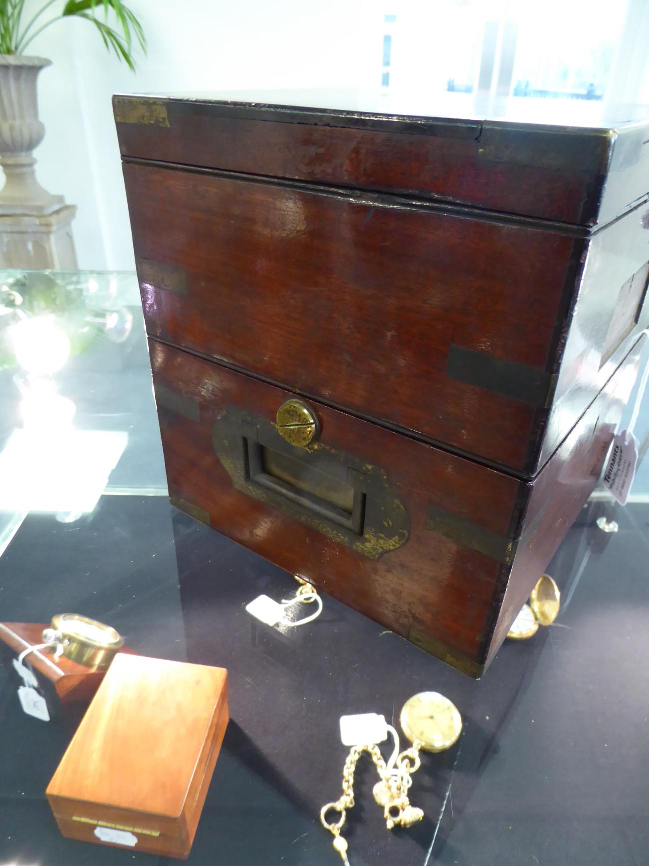 A Mahogany Two Day Marine Chronometer, signed Grant & Son, Carlisle, Watchmaker to the Admiralty, - Image 4 of 12