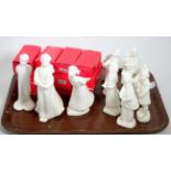 Set of Royal Doulton Christmas Dreams figures; three figures Images series examples; and a set of