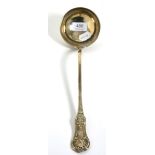 Georgian Scottish silver Queens pattern soup ladle