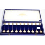 The American Royal Family spoons, a set of ten silver spoons the terminals as British Kings and