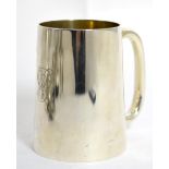 A Victorian silver tankard, by George Adams, London, 1882, 12cm high