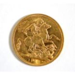 An George V 1912, gold sovereign