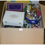 A large quantity of assorted costume jewellery