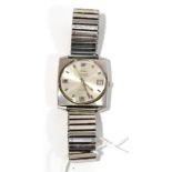 A Stainless Steel Automatic Calendar Centre Seconds Wristwatch, signed Royce, circa 1975, lever