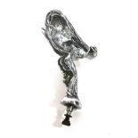 A Chrome Plated Spirit of Ecstasy Car Mascot, for a Rolls Royce 20/25, circa 1930, the base