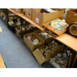 A large quantity of assorted ceramics, including tea services; Hornsea etc, in 12 boxes