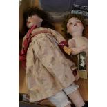 Heubach Koppelsdorf bisque socket head walking doll, impressed 250.3, with voice box, sleeping