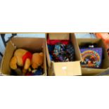 Large collection of Disney related toys including telephones, soft toys, ceramics, clock etc