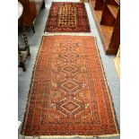 Balouch Prayer rug, Iranian/Afghan frontier, the camel field with Tree of Life beneath the Mihrab