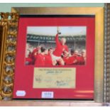 Framed signatures from 1966 World Cup Champions, limited edition