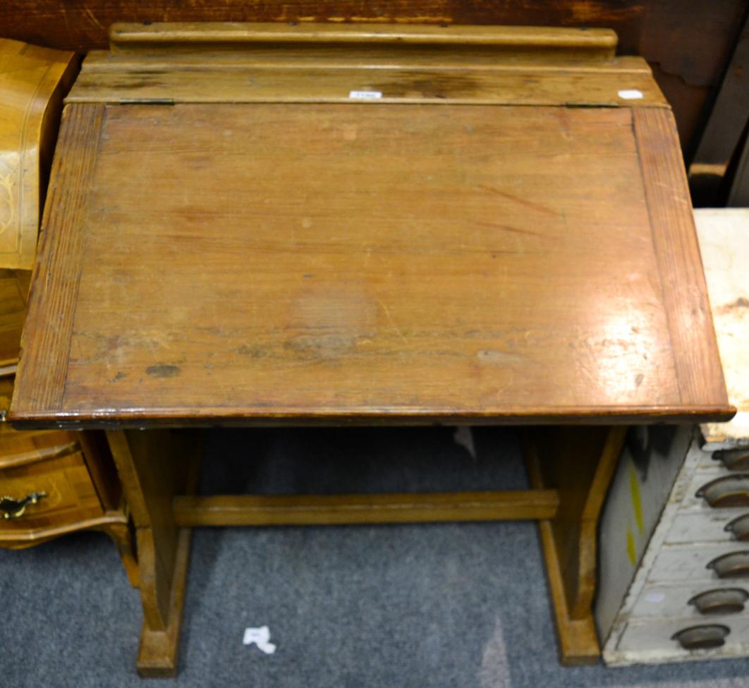 A pitch pine desk