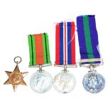 A General Service Medal, 1918-62, with clasp CANAL ZONE, awarded to AC2 D WITTY (3509273) RAF, in