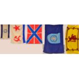 A Collection of Five Flags, comprising United Kingdom Air Forces (NATO), 244 cm by 164 cm;