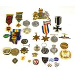 A First World War German Iron Cross, second class; and Other Items, including a small quantity of