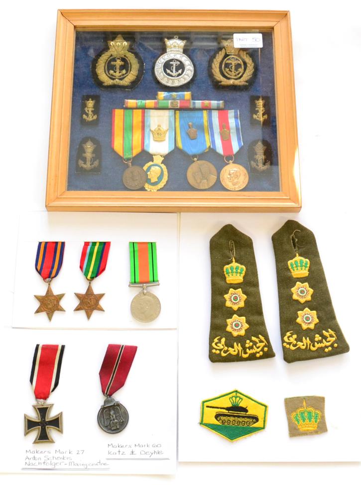 An Iranian Group of Four Medals, 1941-1979, comprising Service Medal, Silver Jubilee 1966 with crown