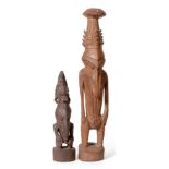 Two Early 20th Century Sepik River Spirit/Ancestor Figures, Papua New Guinea, each of light