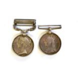 A Pair of Victorian Medals, comprising India General Service Medal with North West Frontier clasp,