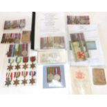 A Collection of Second World War Medal Groups and Related Items, including a pair attributed to