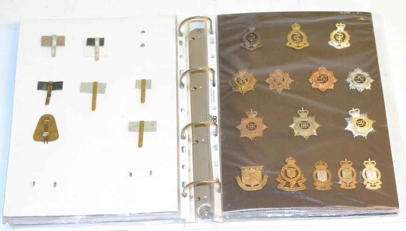 A Collection of Seventy Eight Cap Badges, mainly Corps, in brass, white metal, bi-metal and