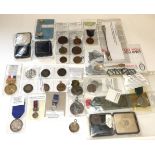 A Collection of Silver, Bronze and Other Sporting Medals, many with military associations, including