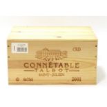 Chateau Talbot 'Connetable Talbot' 2001, St Julien (x6) (six bottles)