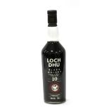 Loch Dhu 10 Year Old The Black Whisky, produced and distilled by Mannochmore Distillery, 70cl, 40%