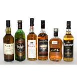 A Mixed Parcel of Whisky Including: Clymelish; Jura; Glenfiddich; Caol Ila; Tomatin; Blair Athol (