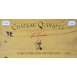 Chateau Quinault L'Enclos 1999, St Emilion Grand Cru, owc (twelve bottles)