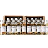 A Collection of Miniatures Samples From Douglas Laing Including: Port Ellen 35YO; Braes of Glenlivet