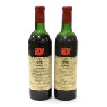 Chateau Mouton Rothschild 1972, Pauillac (x2) (two bottles) U: upper shoulder