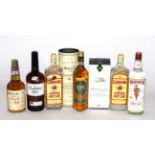 A Mixed Parcel Comprising: The Balvenie Founders Reserve; Dalwhinnie 15 Year Old; Beefeater London