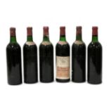 Chateau Gazin 1964, Pomerol (x5); Chateau Cos d'Estournel 1964, St Estephe (six bottles) U: all