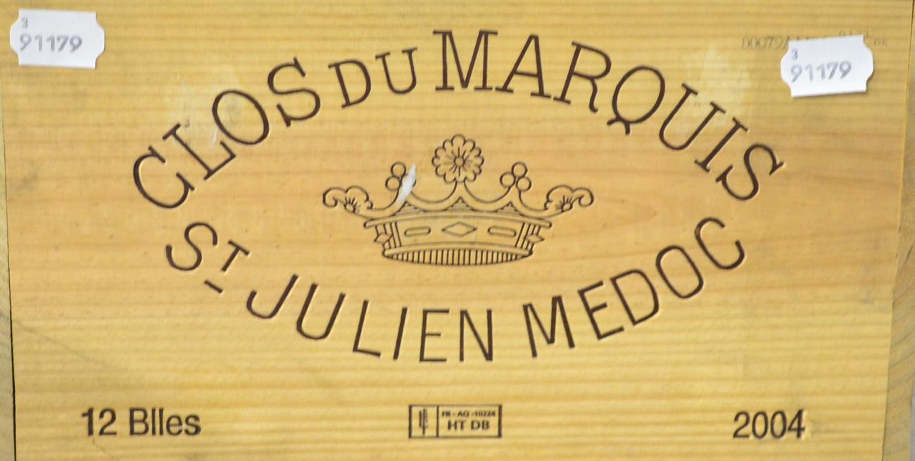 Chateau Leoville-Las Cases 'Clos du Marquis' 2004, St Julien, owc (twelve bottles)