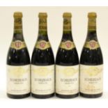 Domaine Mongeard-Mugneret Echezeaux Grand Cru 1990 (x4) (four bottles) U: high fill, soiled labels