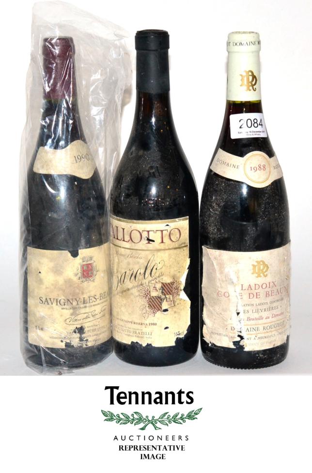 A Mixed Parcel of Rhone, Barolo, Savigny les Beaune etc (twelve bottles) U: viewing essential