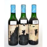 Baron Philippe de Rothschild Chateau d'Armailhac 1966, Pauillac, half (x3) (three half bottles)