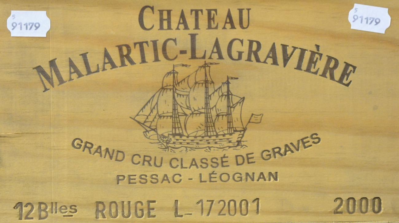 Chateau Malartic Lagraviere 2000, Pessac-Leognan, owc (twelve bottles)