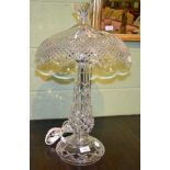 A Waterford crystal table lamp