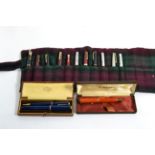 Collection of twelve Parker fountain pens, seven with nibs stamped '14CT' / '14K'; together with two