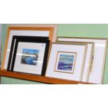 Three contemporary pastel pictures signed D Greenwood, pastel depicting sailing boats signed M P