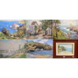 After Thomas Kinkade (American 1958-2012), limited edition canvas prints with hand embellished