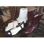 Vintage clothing:- three pairs of men's leather Chelsea/Beatle boots, c.1960s by Cesar of London