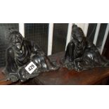 Two Chinese Spelter figures