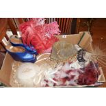 Vintage clothing:- ladies accessories including Flapper-style beaded hats (one by Anne King),