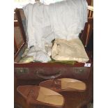 Vintage clothing:- leather case filled with 1950s & 1960s children's clothing including Pageboy