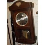 Oak cased wall clock